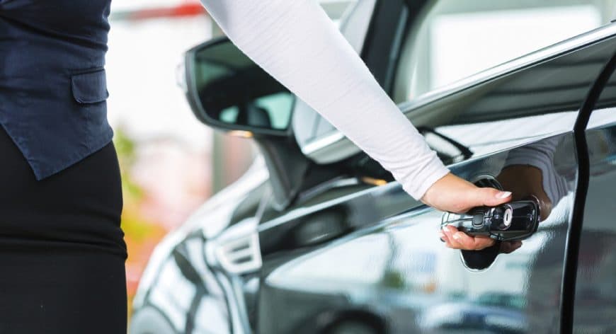 Parceiro utilizando o serviço de estacionamento